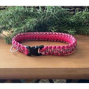 Fits 15 in. Neck Size, Handmade Quick Release Paracord Dog Collar
